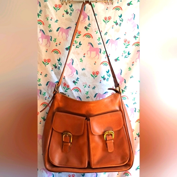 Paloma Picasso Handbags - Vintage Paloma Picasso Tan Neutral Boho Casual Large Saddle Bag Shoulder Purse